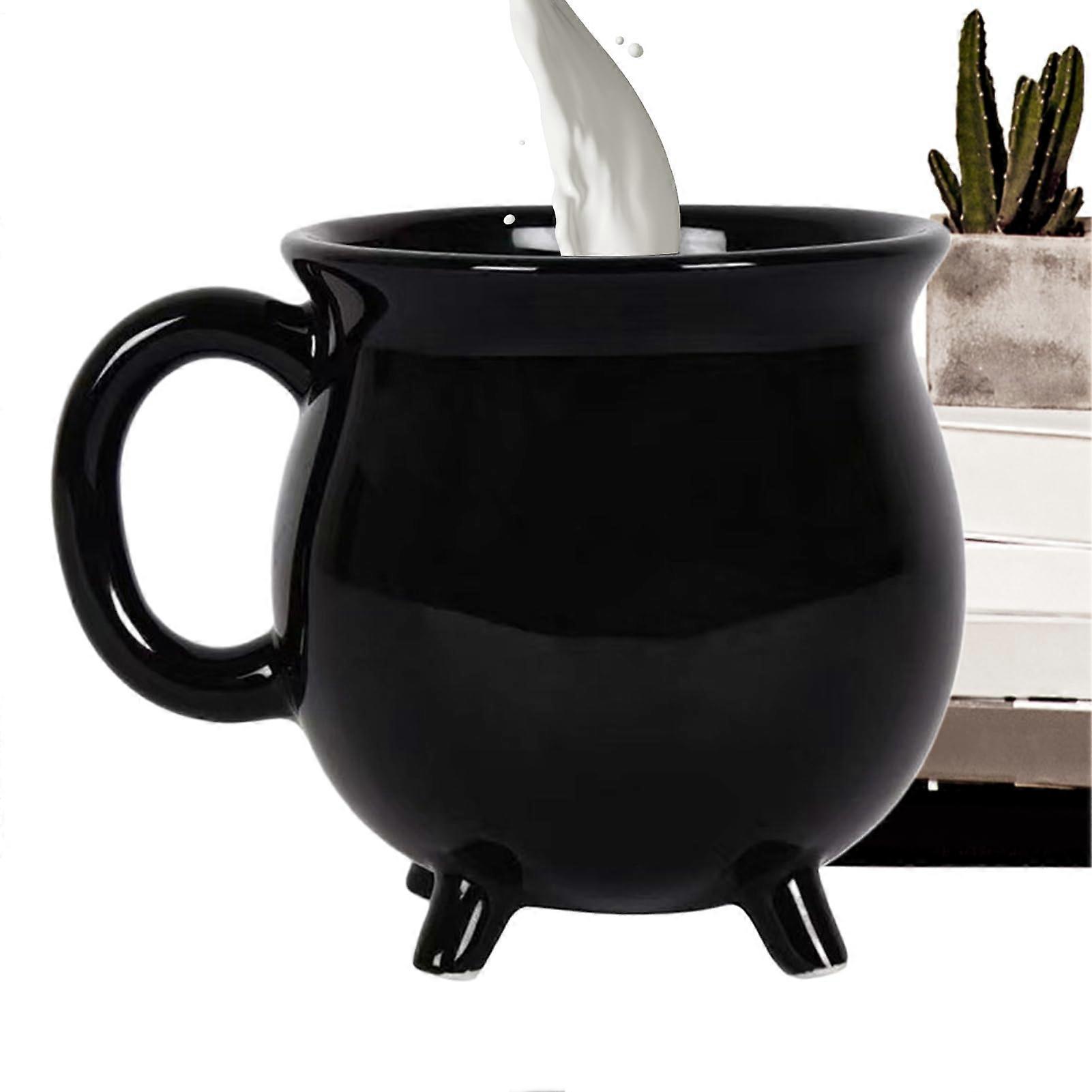 Cauldron Mug Ceramic Halloween Decorative For Hot Drinks Latte Tea Soup Bowl