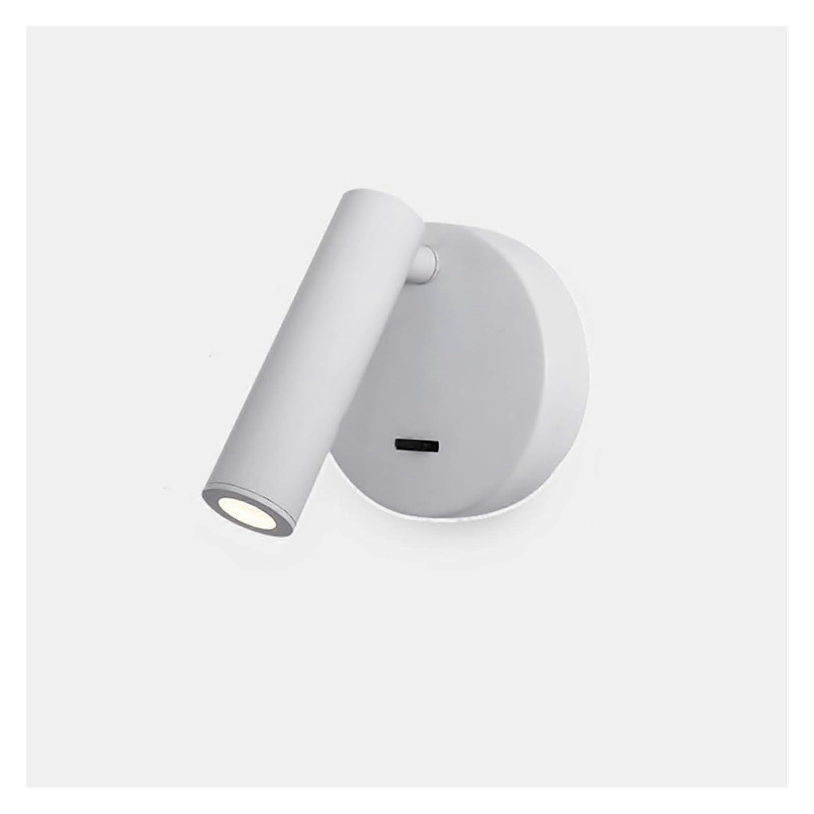 Bedside Reading Light With Switch, Bedroom Wall Mounted Lamp, Angle Adjustable, Hardwired Headboard Spotlights