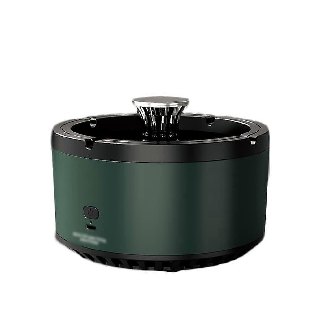 USB Rechargeable Smokeless Ashtray Odor Eliminator for Cigarette Ash Disposal Blue