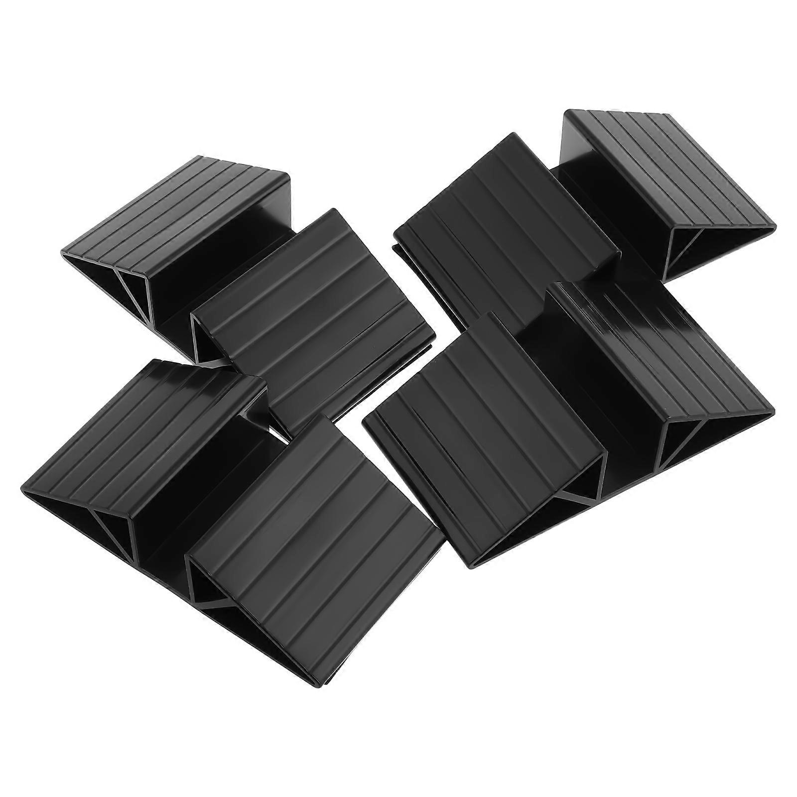 Isolation Fence Pet Gate Support Feet for Reinforcement 4Pcs Black