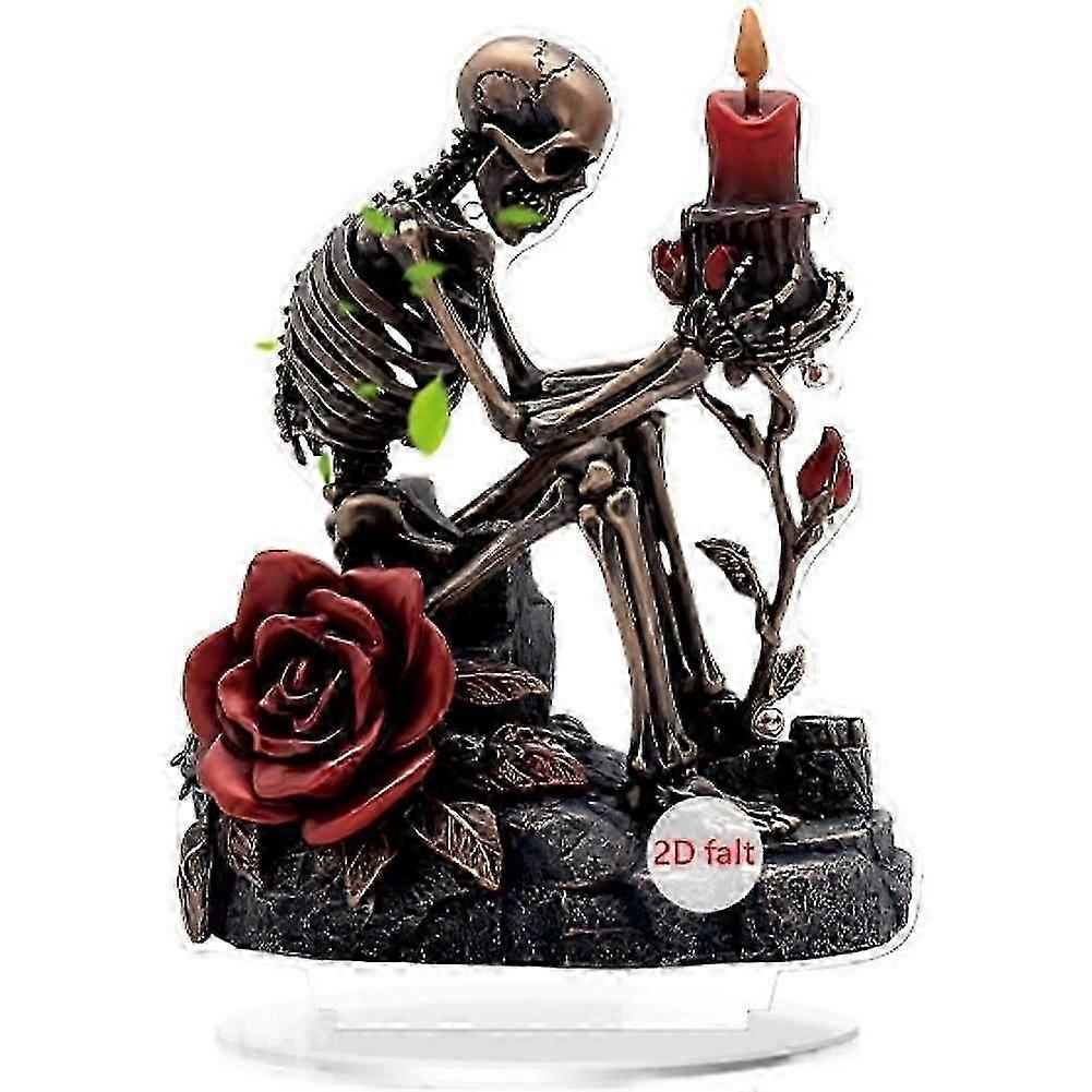 Flat Acrylic Desktop Ornaments Halloween Ghost Ornament, 2d Flat Ornament