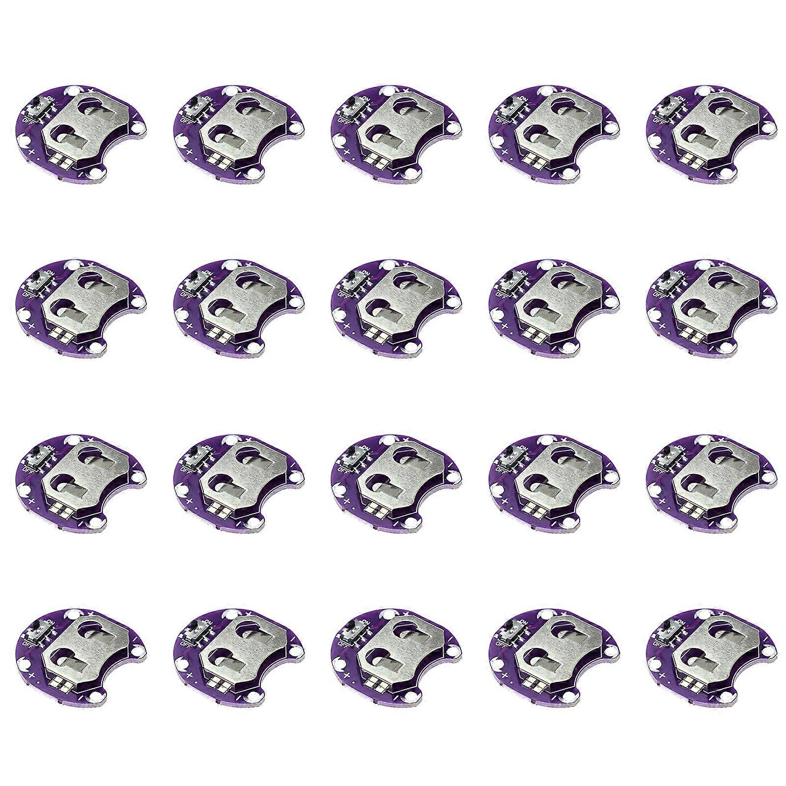 CR2032 Battery Holder Circuit Mount Module For Secure Connection And Easy Installation 10/20pcs Multicolor