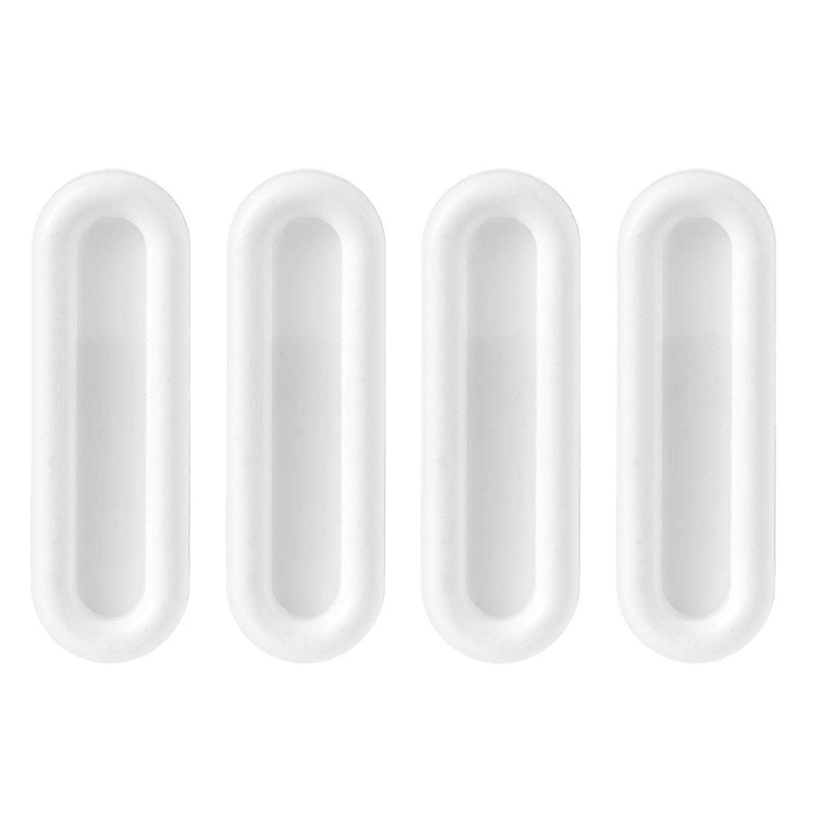 Sliding Window Handle With Strong Adhesive Backing Ergonomic Finger Rest Universal Application For Cabinets Glass Door  White