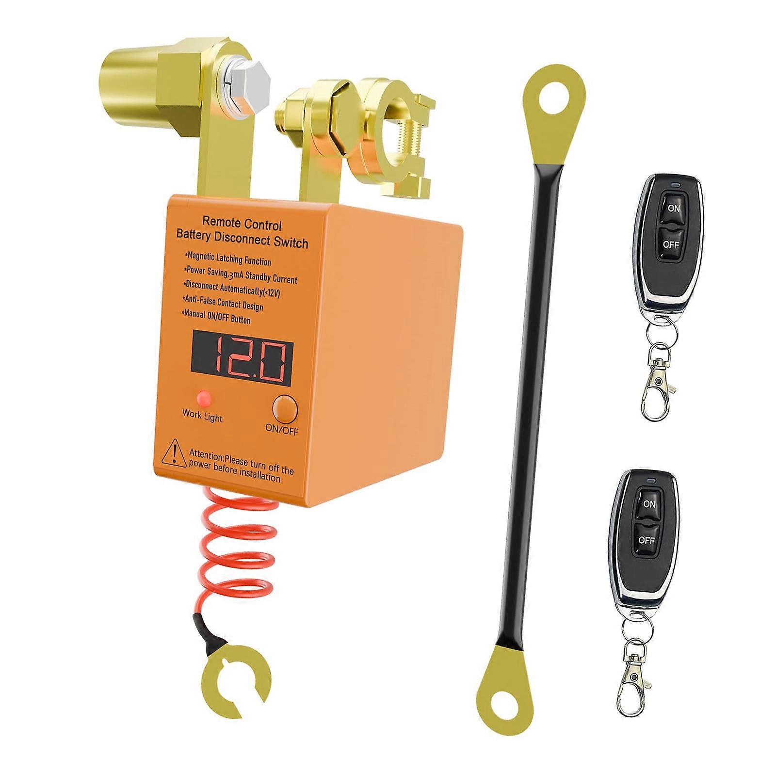 Car Battery Disconnect Switches 240A 12V Isolator Main Switches Universal with Wireless Remote Control Multicolor