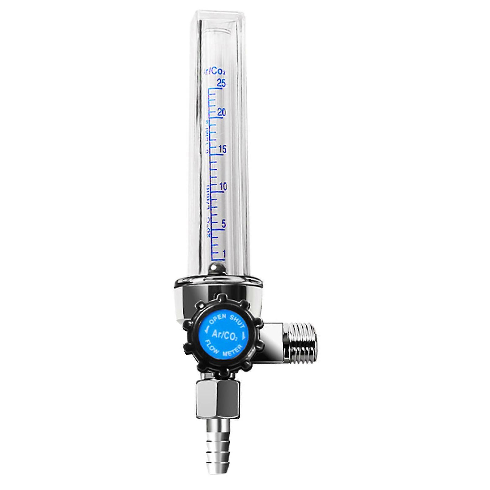Argon CO2 Flow Meter With Adjustable Knob For Accurate Gas Output In Industrial Welding Environment Multicolor