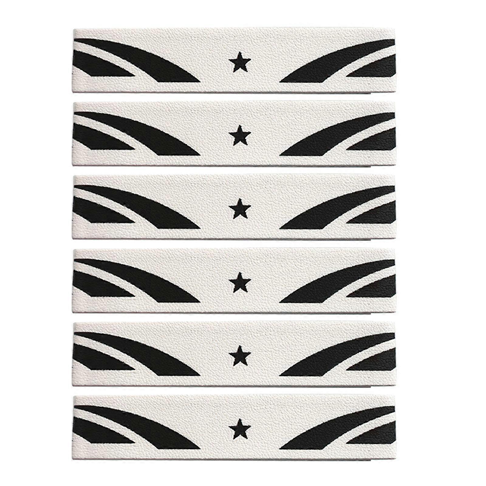 Badminton Racket Protection Stickers Full Cover Border Anti-Collision Strips Anti Scratch Racket Head Sticker Easy to Use  White