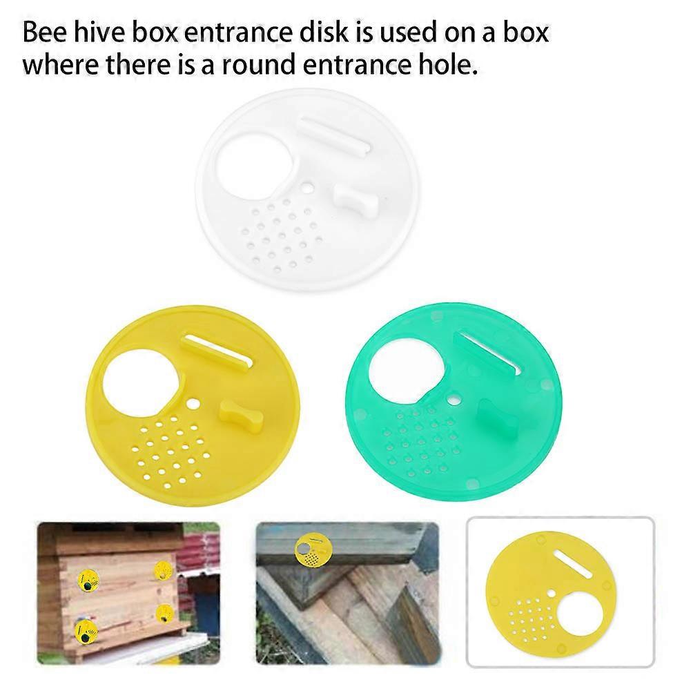 12pcs Plastic Round Beehives Nest Door Vent Beehive Beekeeping Tools
