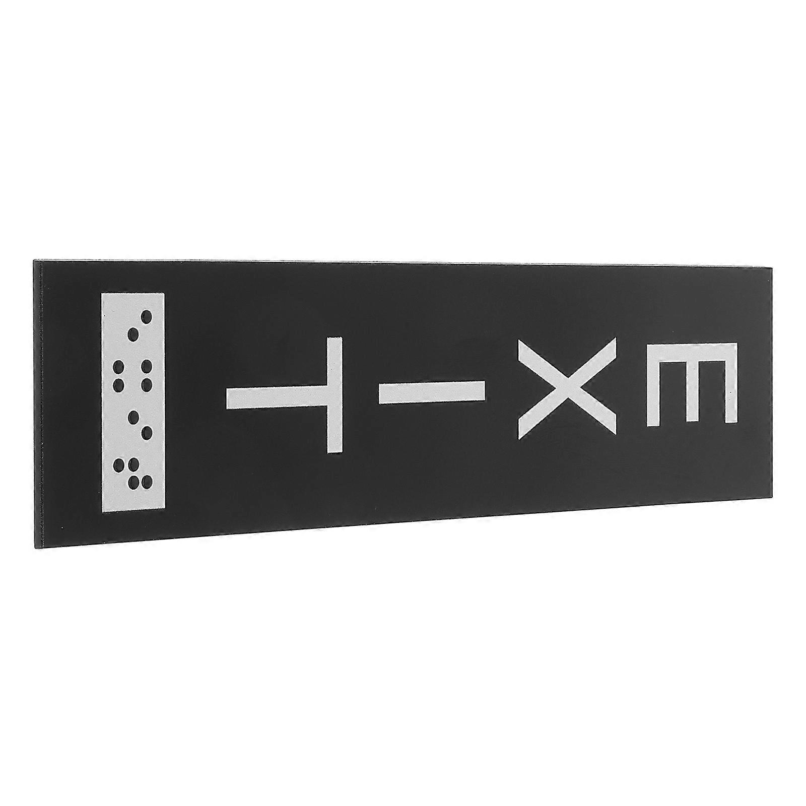 Self-Adhesive Braille Exit Sign for Corridor Safety 4Pcs