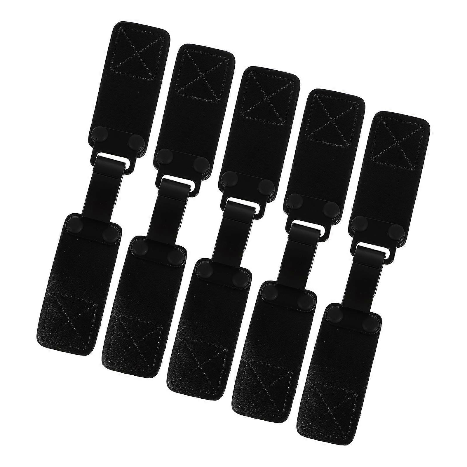 Metal Belt Buckle Belt Fastener Collars Rectangular Versatile 5 Pairs