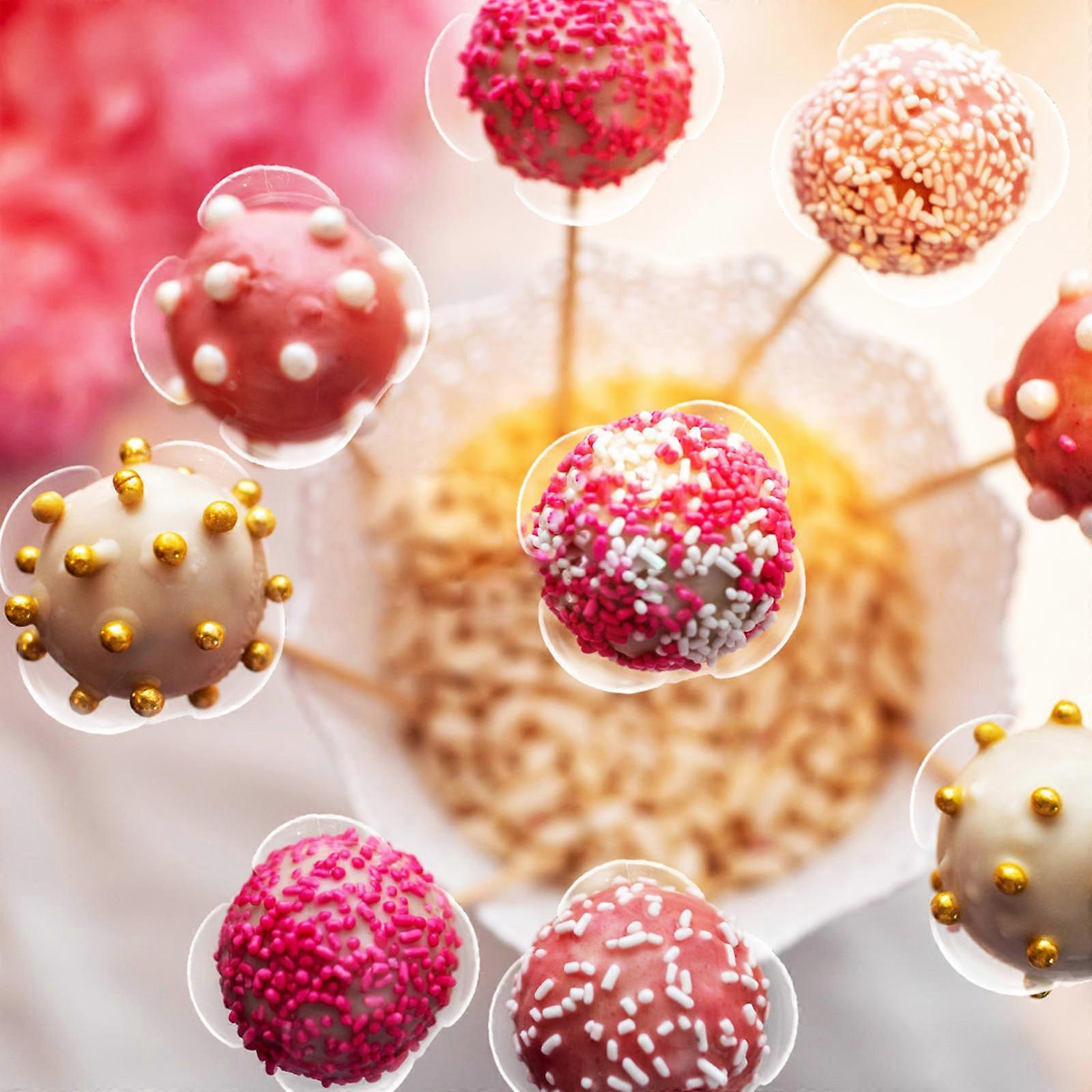 Chocolate Base Ball Holder for Storage Use 100Pcs Transparent