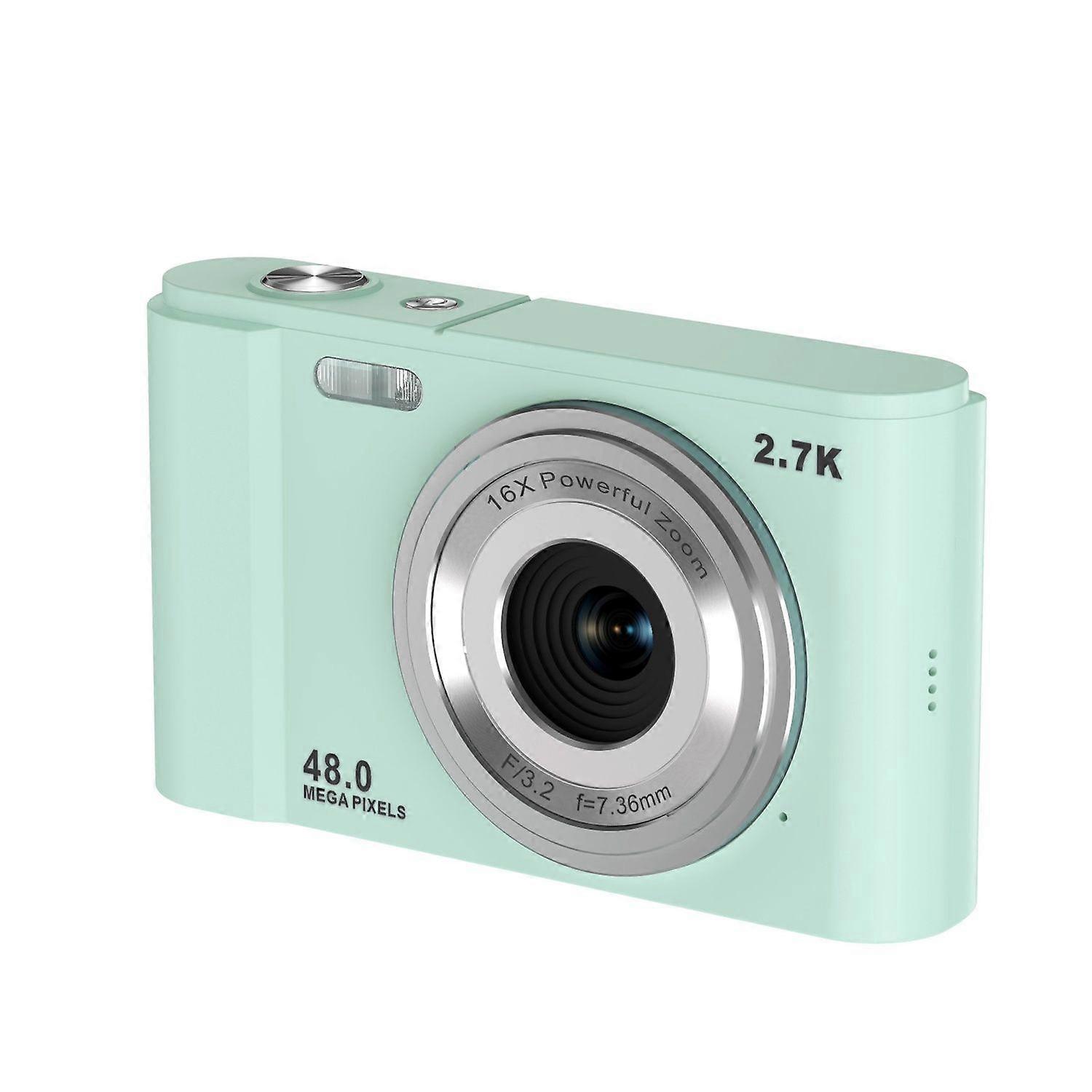 Digital Camera, 48MP HD Portable Compact Camera with 2.88 Screen, 16X Digital Zoom, LED Fill Light