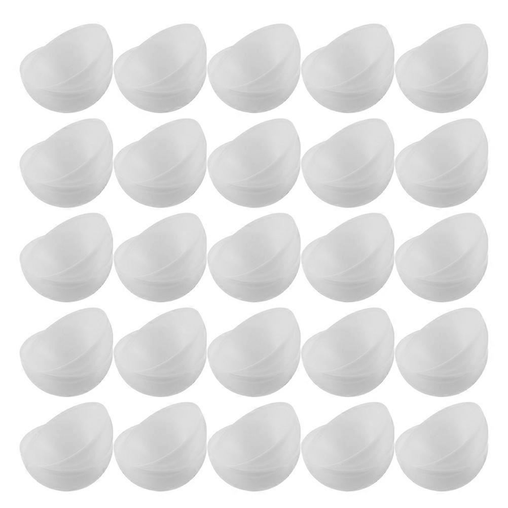 PVC Plastic Raffle Draw Ball Openable for Decor Use 50Pcs White