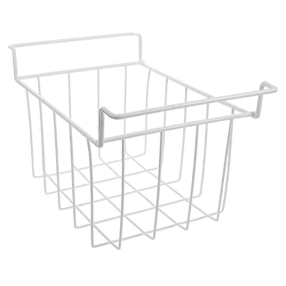 Cold Storage Basket Chest Freezer Organizer Bin for Storage in White Material
