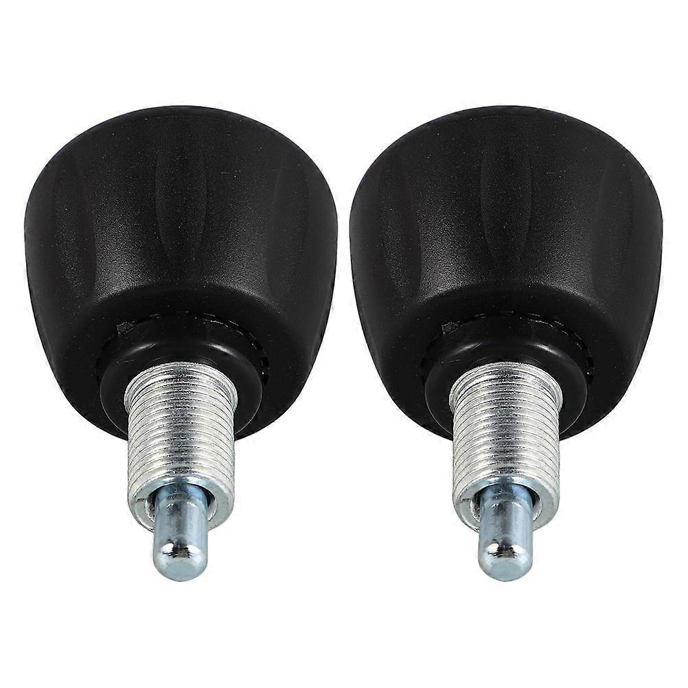 Fitness Pull Pin Knob 2Pcs Exercise Bike Replacement Parts for Home Workout and Gym Usage in Durable Abs Black Material with Smooth Rotation Function