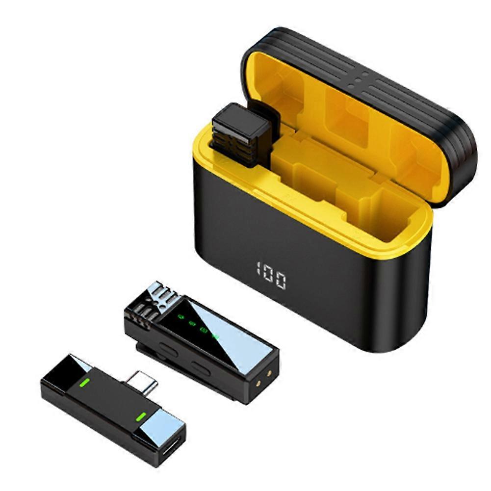 Wireless Lavalier Microphone Microphone for IPhone IPad Android Mobile Live Recording Interview Microphone Type-C