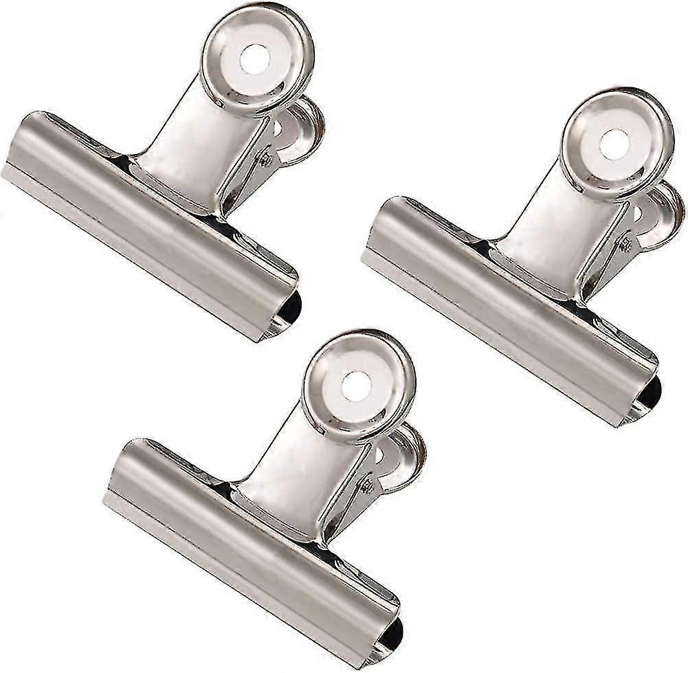 Metal Hanging Clips (20 Pack) - 2 Inch Silver Clamp