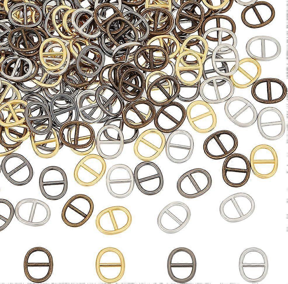 Small Rectangle Adjustable Buckle Fasteners Mini Alloy Slide Buckles Button Tiny Tri-glide Fasteners for Sewing