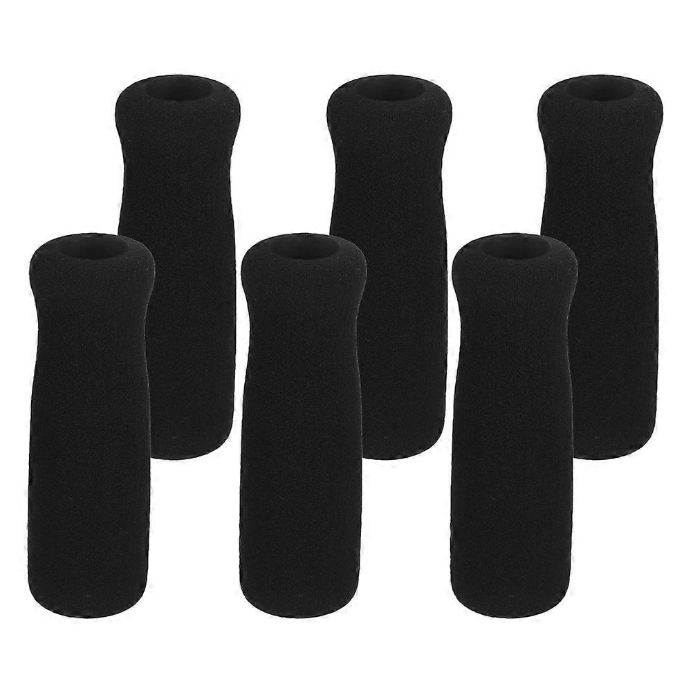 Sponge Elderly Chair Handle Grips for Non-Slip Support 6Pcs Pack Black