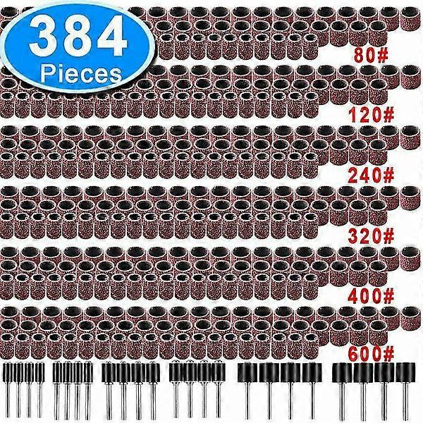 384pcs Nail Drill Bits Grinder Set Dremel Accessories Rotary Tool Kit