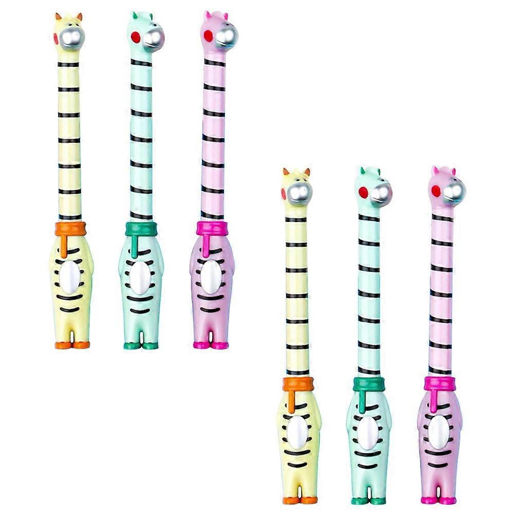 Plastic Sign Pens Giraffe Shape Multi-Use Writing Pen for Students 30Pcs