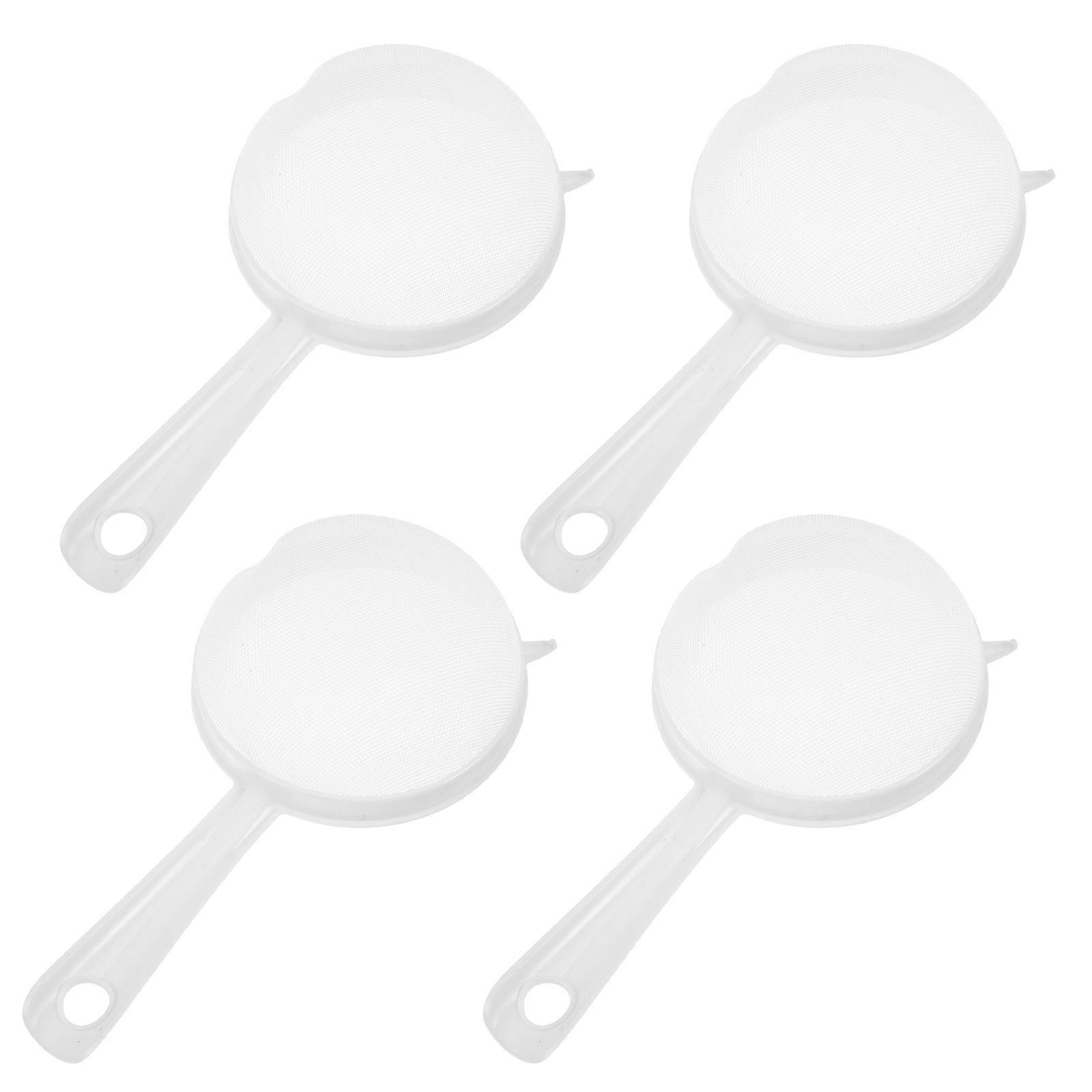 Fine Mesh Strainer for Juicing Juice Filter 4Pcs Plastic Kitchen Sieve