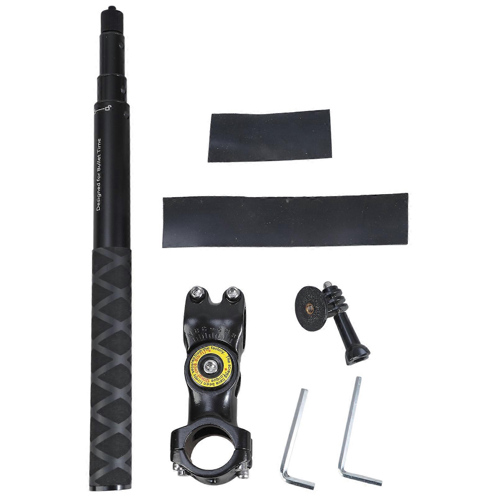 Bike Handlebar Mount For 360 Action Camera, 360Degree Rotatable Selfie Stick Clamp Extension Rod Multicolor