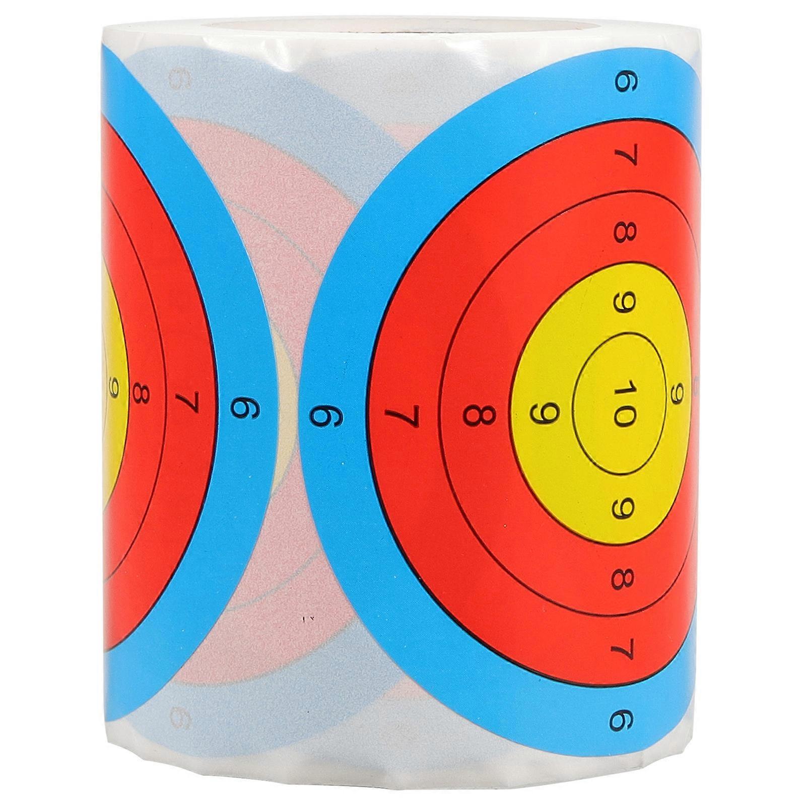 1 Roll Durable Fluorescent Target Stickers for Practice Shooting with Self-Adhesive Design Multi