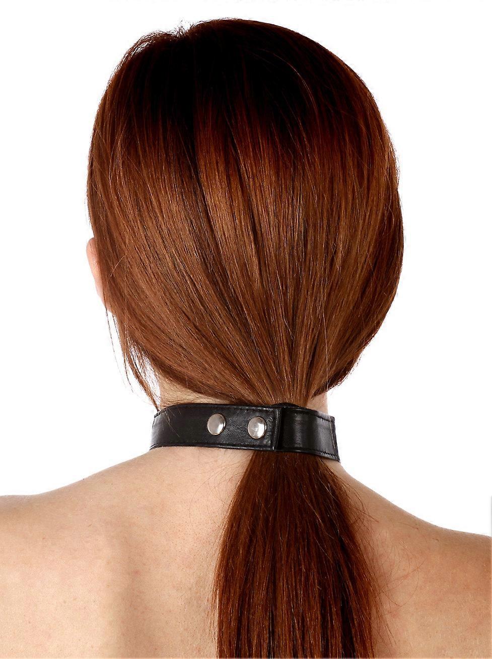 Smal Leather Snap Choker