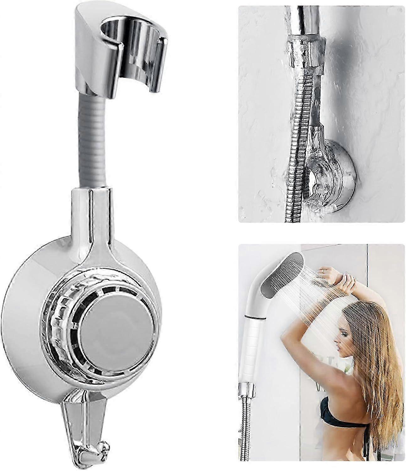 Shower Head Shower Head Holder Bracket Suction Cup Wall Mount Adjustable Removable