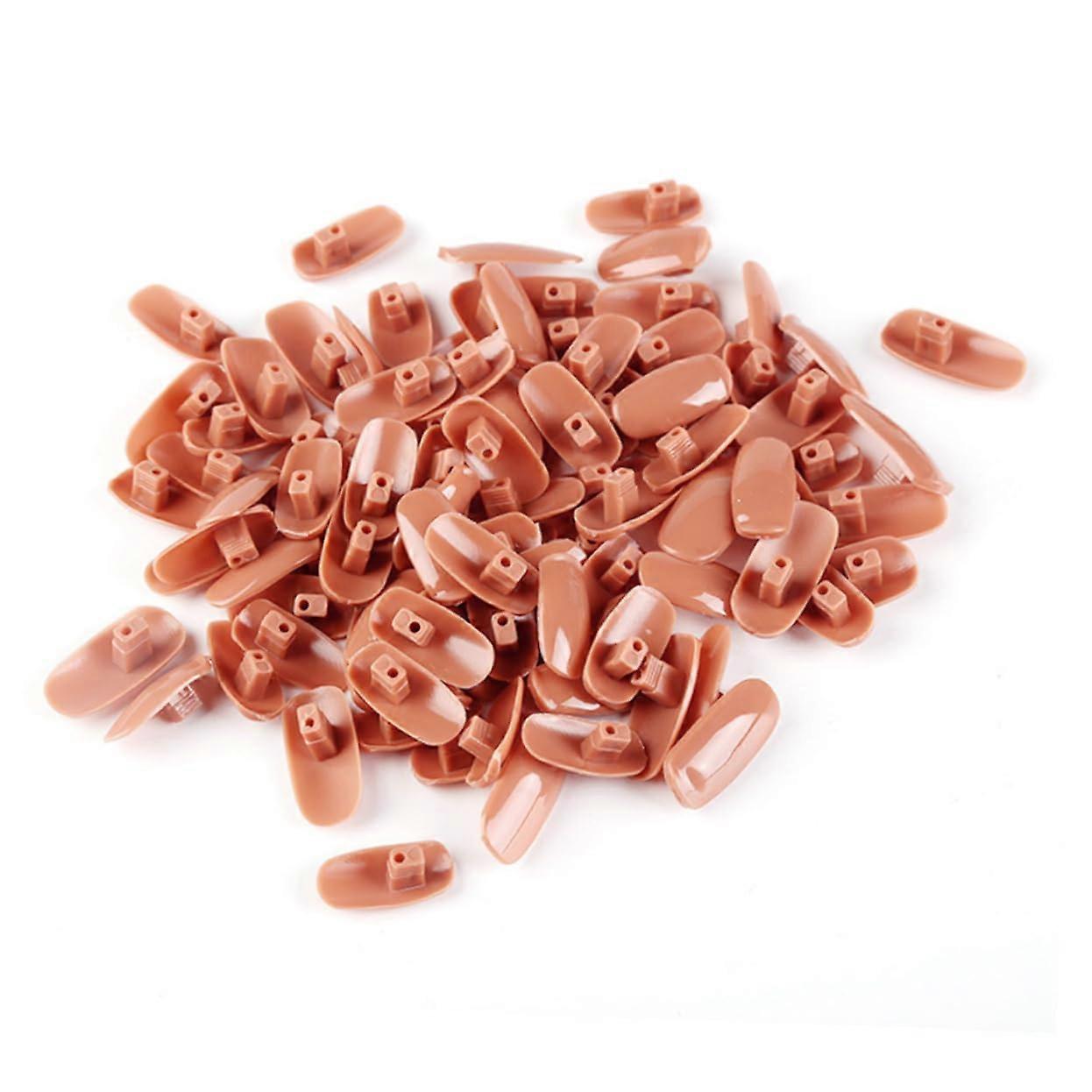 200pcs False Nail Tips for Practice, Durable Artificial Nails with Smooth Surface, Salon and Home Use