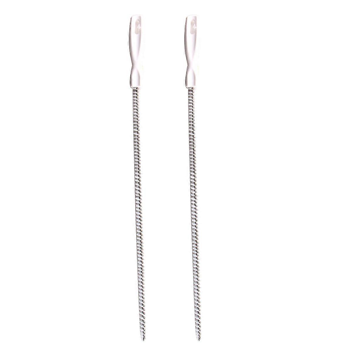 Bathroom Cleaning Brush Flexible Sink Tool For Pipe Unclogging 2Pcs