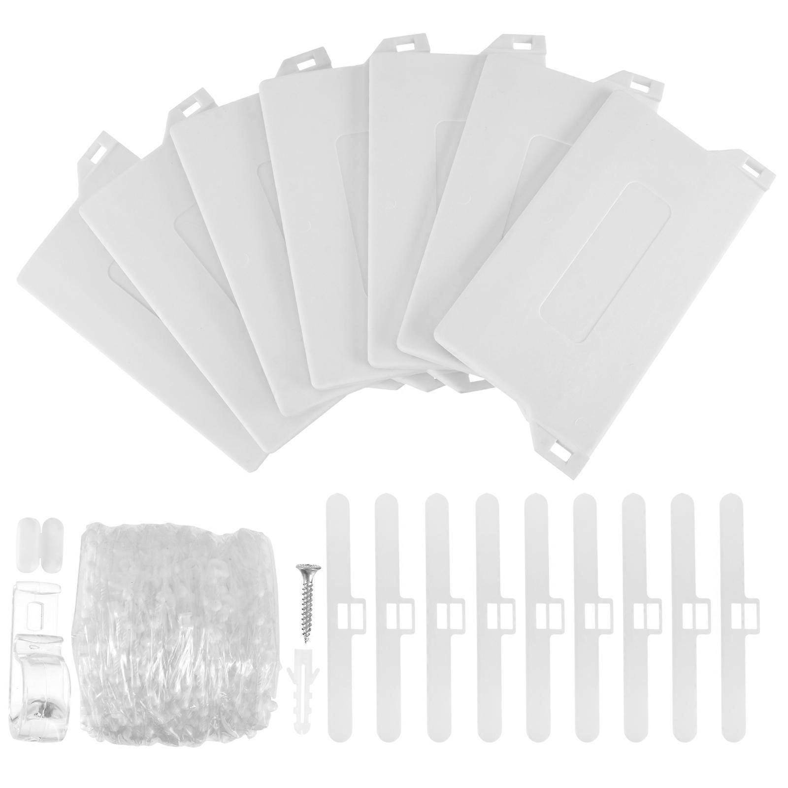 Curtain Vertical Blind Accessories for Replacement 1Set White Plastic