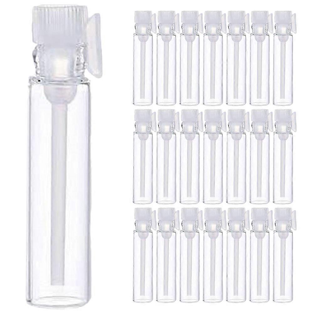 Convenient Sample Bottles Glass Sample Vials for Storage 100Pcs White Color