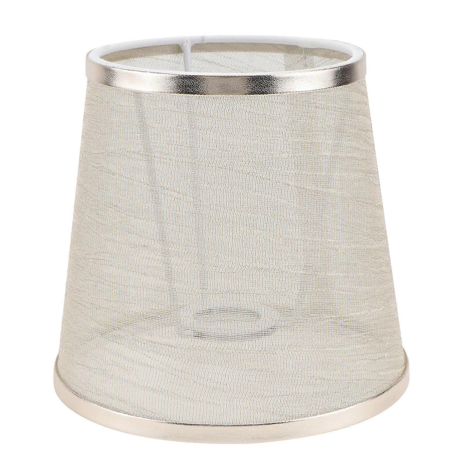 Golden Cloth Lampshade for Lamp Use Decorative Cover with Comfortable Light Source 1Pc