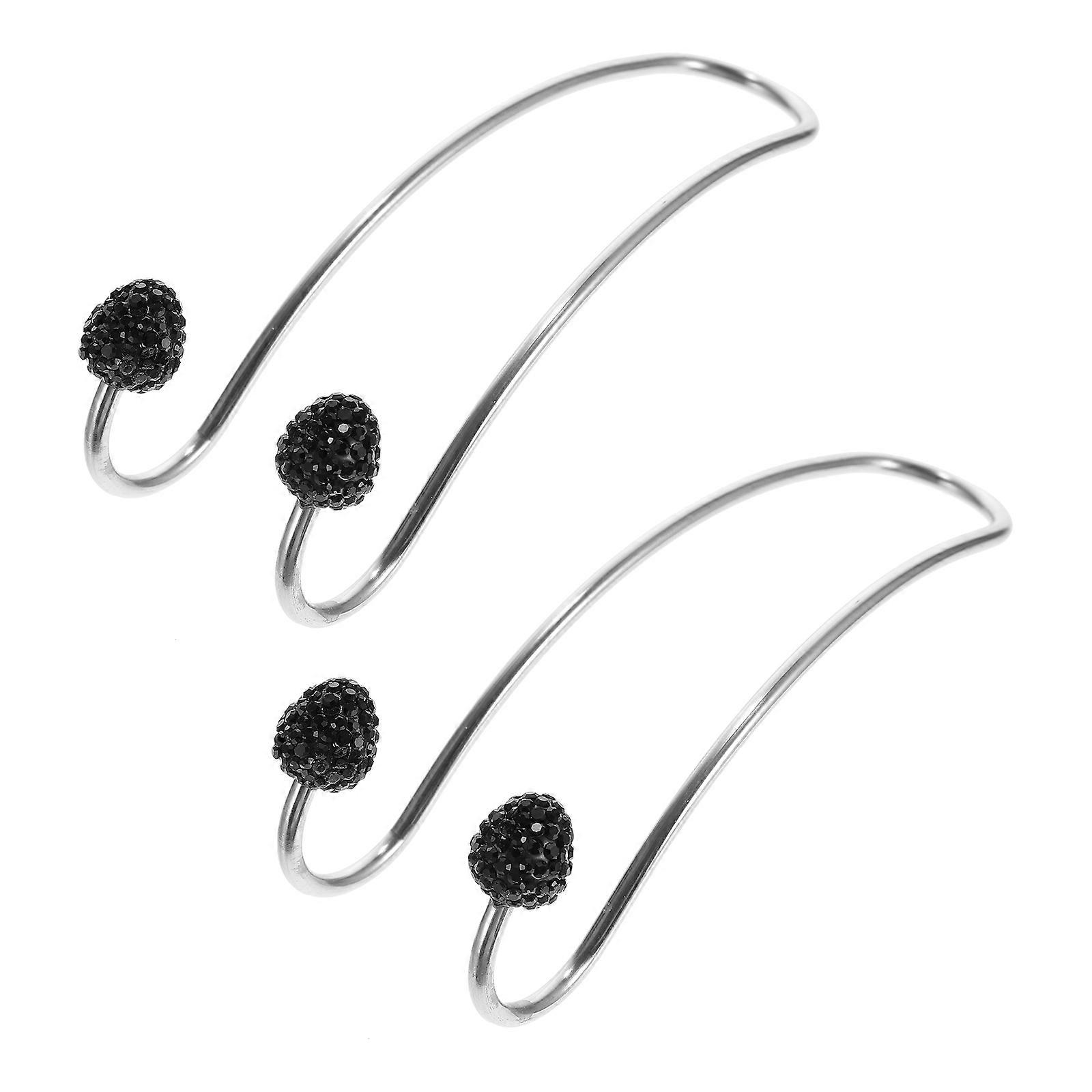 Car Back Seat Hook Stainless Steel Double Hook for 6Pcs Storage Holder