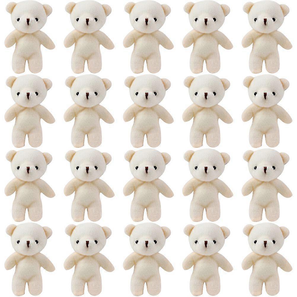 20pcs Decorative Bear Figurines Adorable Tiny Bears Multi-function Mini Bear Decors
