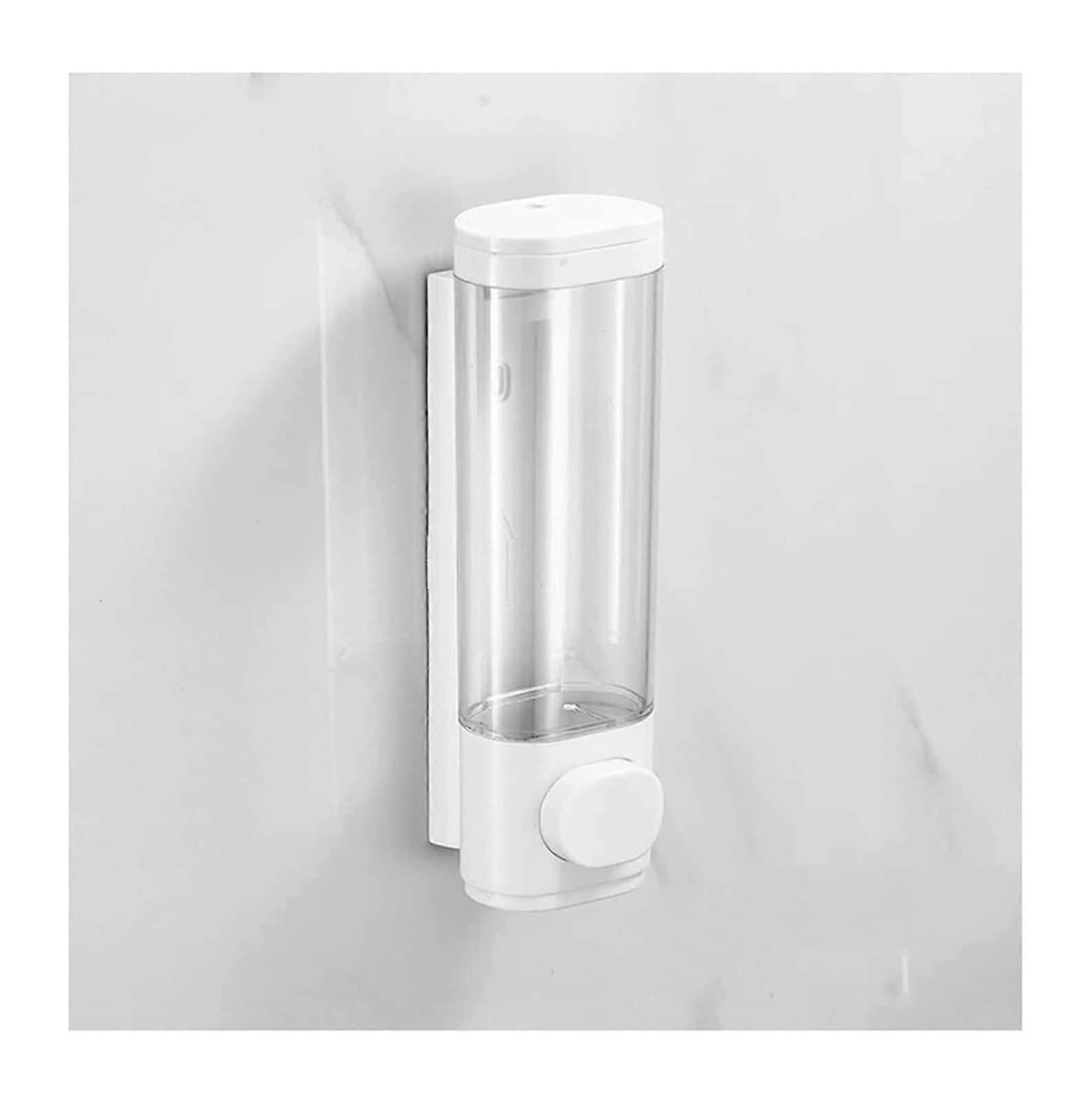 Wall Mounted Soap Dispenser Single Chamber for Shampoo and Shower with Easy Press Large Capacity