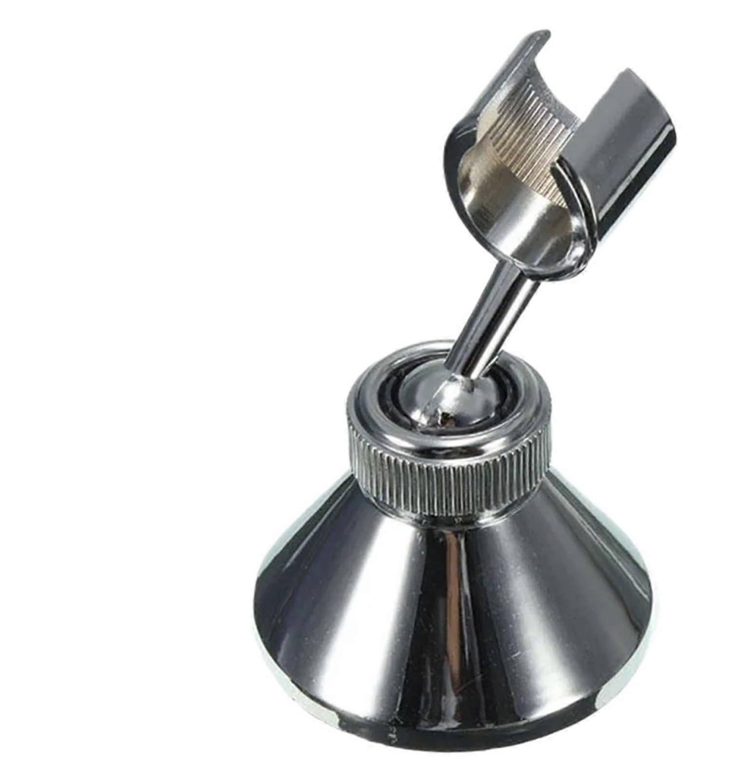 3 Pcs Adjustable Wall Mount Shower Head Holder, Rotatable Chrome Bracket for Bathroom Upgrade