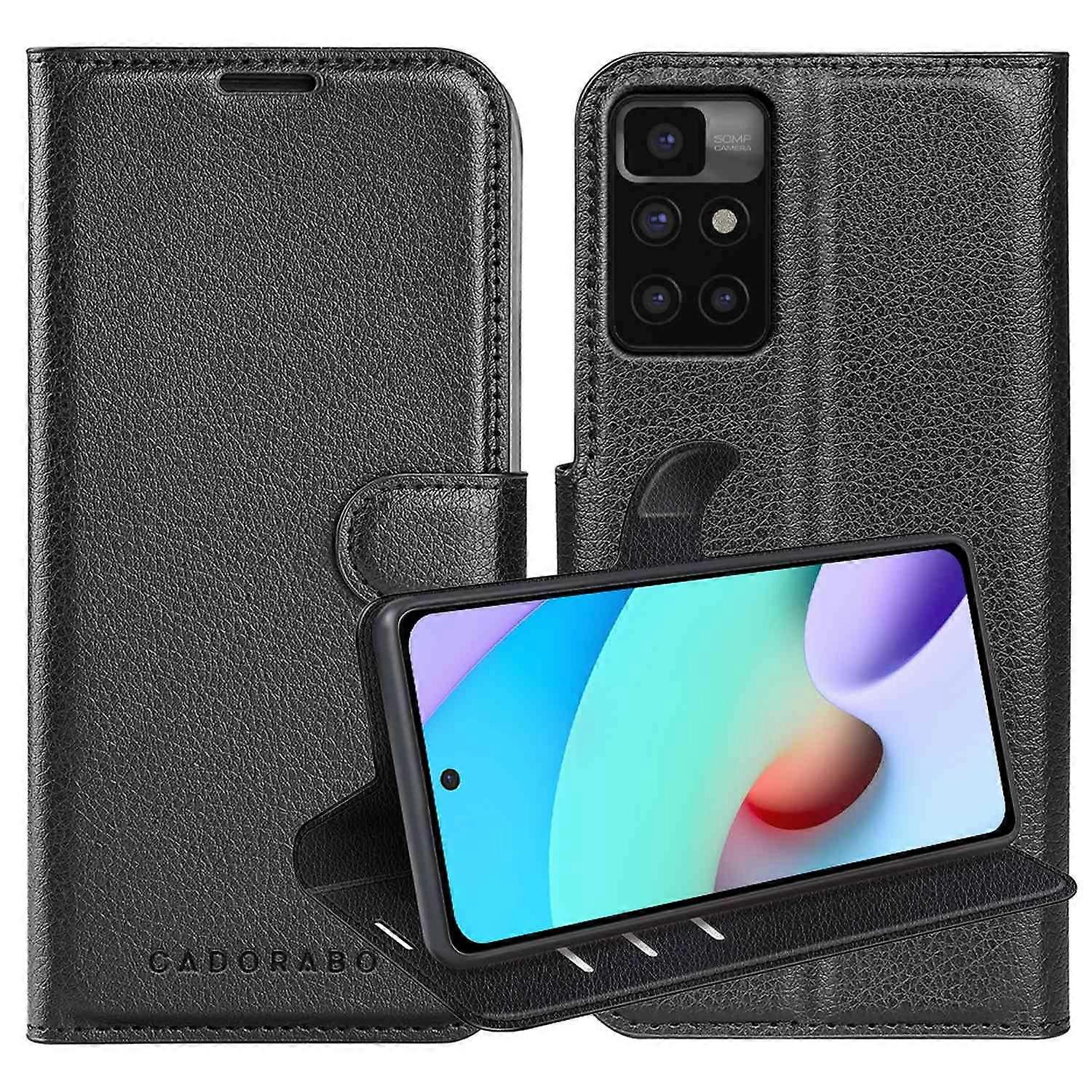 Xiaomi RedMi 10 4G Case - Protective Case with Card Slots and Stand Function