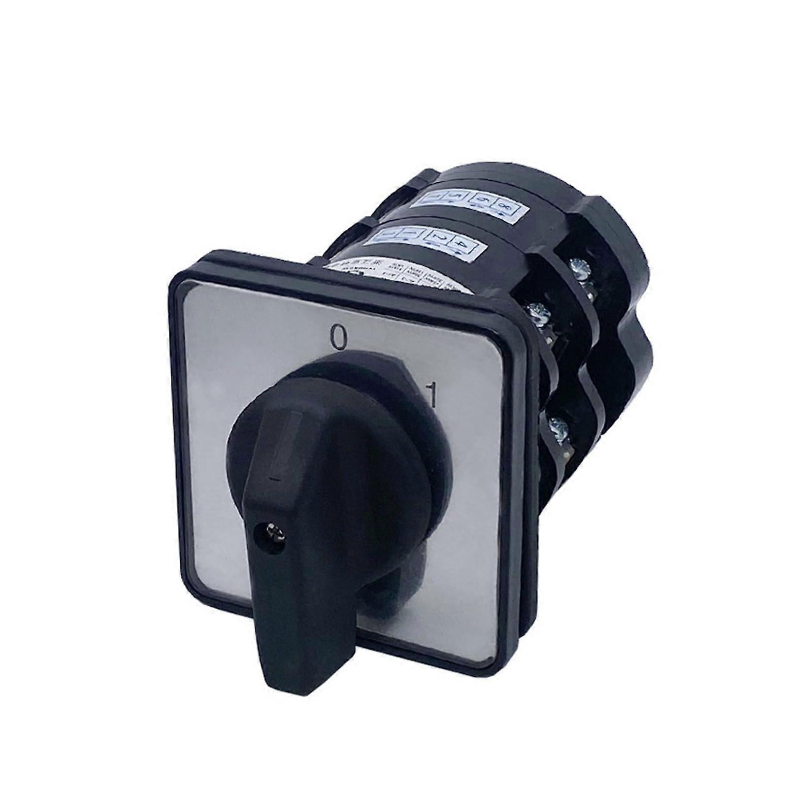 2 Position Rotary Cam Switch 60A Silver Contact Dual Pole Power Cut  Current Control