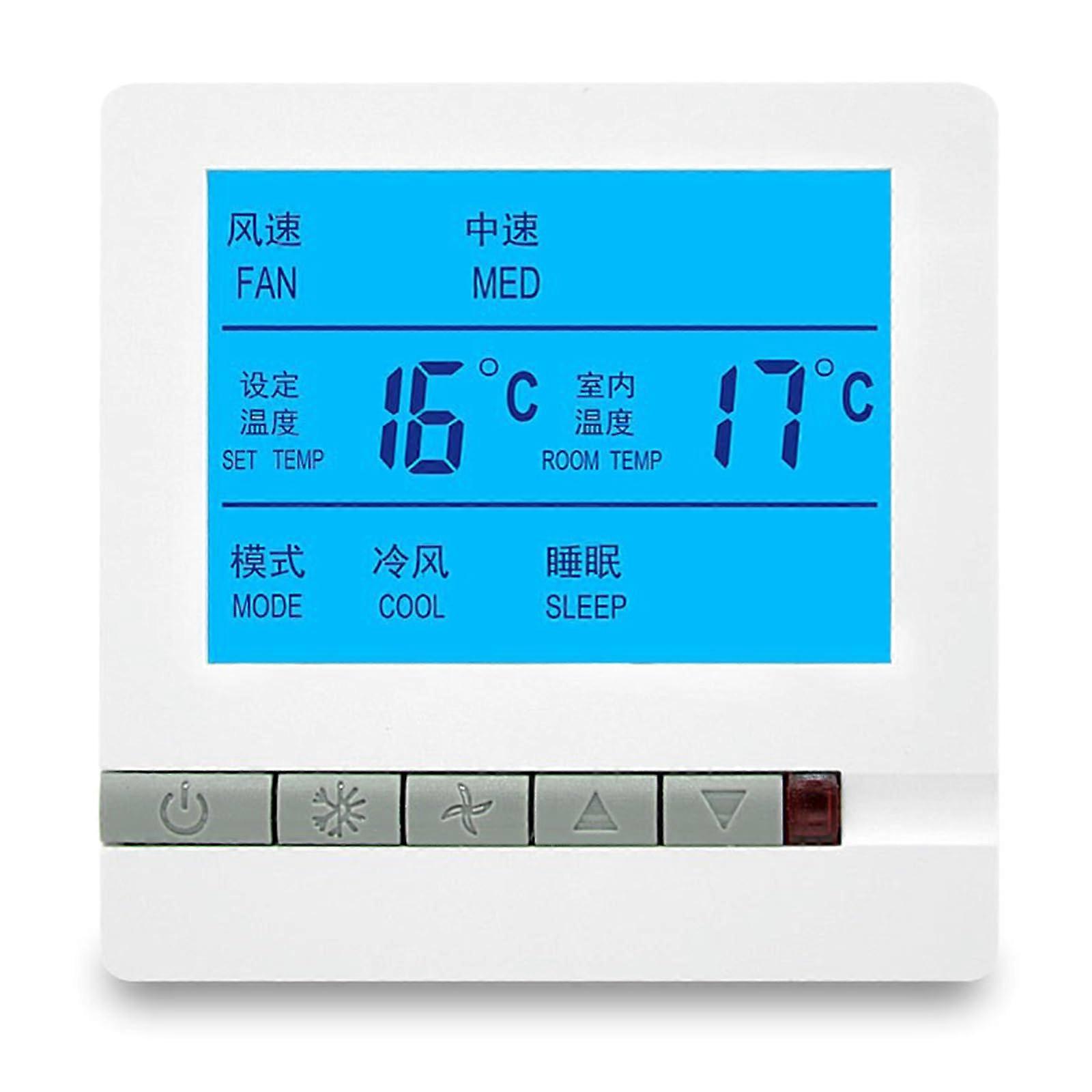 Central Air Conditioner Thermostat with Large LCD Display and  Accuracy Sensor for Easy Control