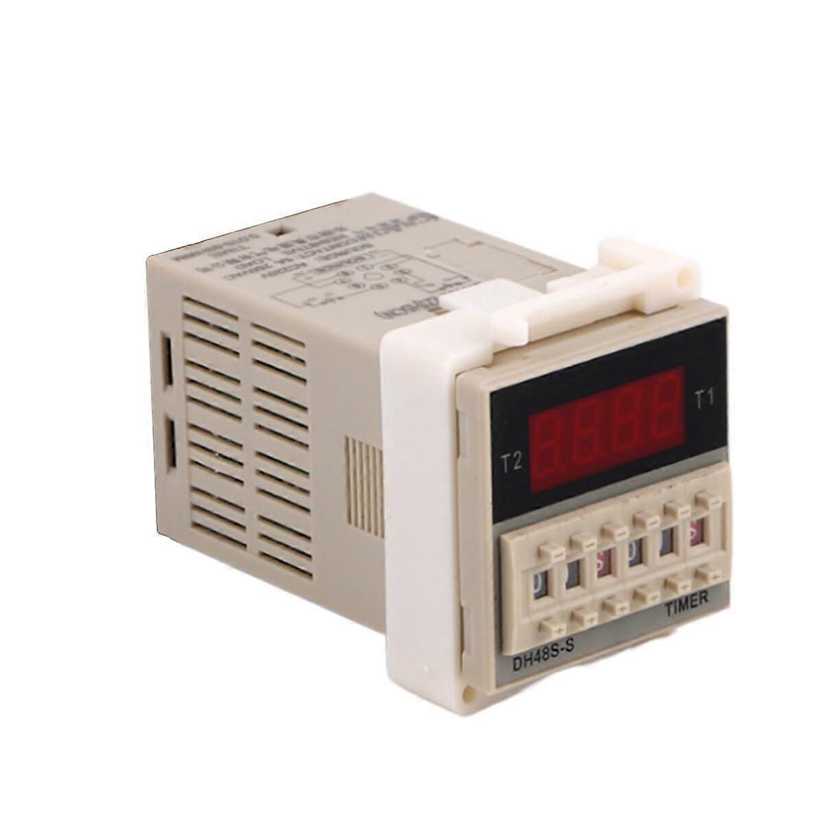 AC 110V Digital Time Delay Relay with Precision Time Control Replacement for Omron DH48SS