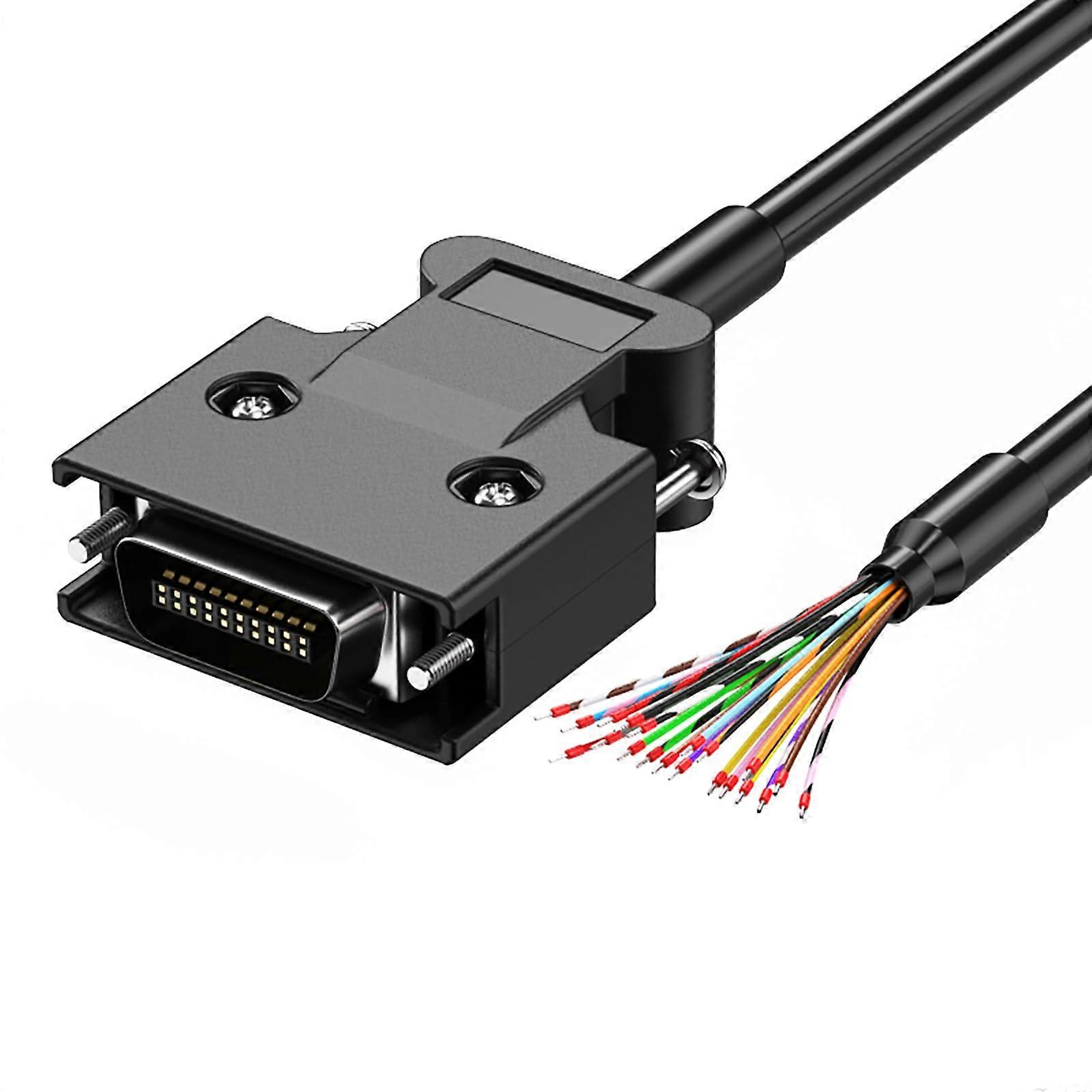 SCSI Data Cable CN20P 2m 28AWG Single Head with Pushlock Screw for Secure speed Transfer