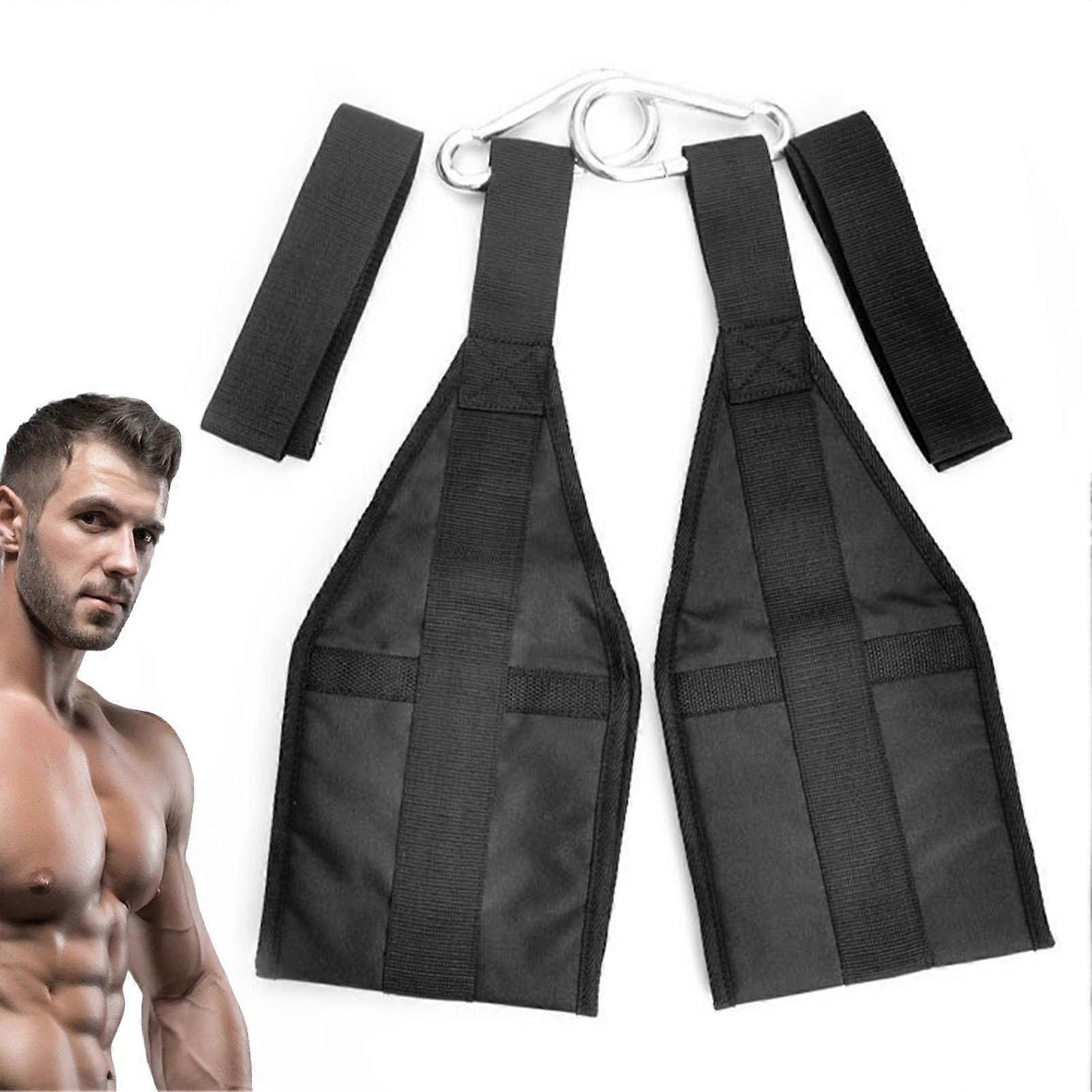 Ab Straps for Pull Up Bar with Comfortable Sling Straps, Heavy Duty Core Training Support