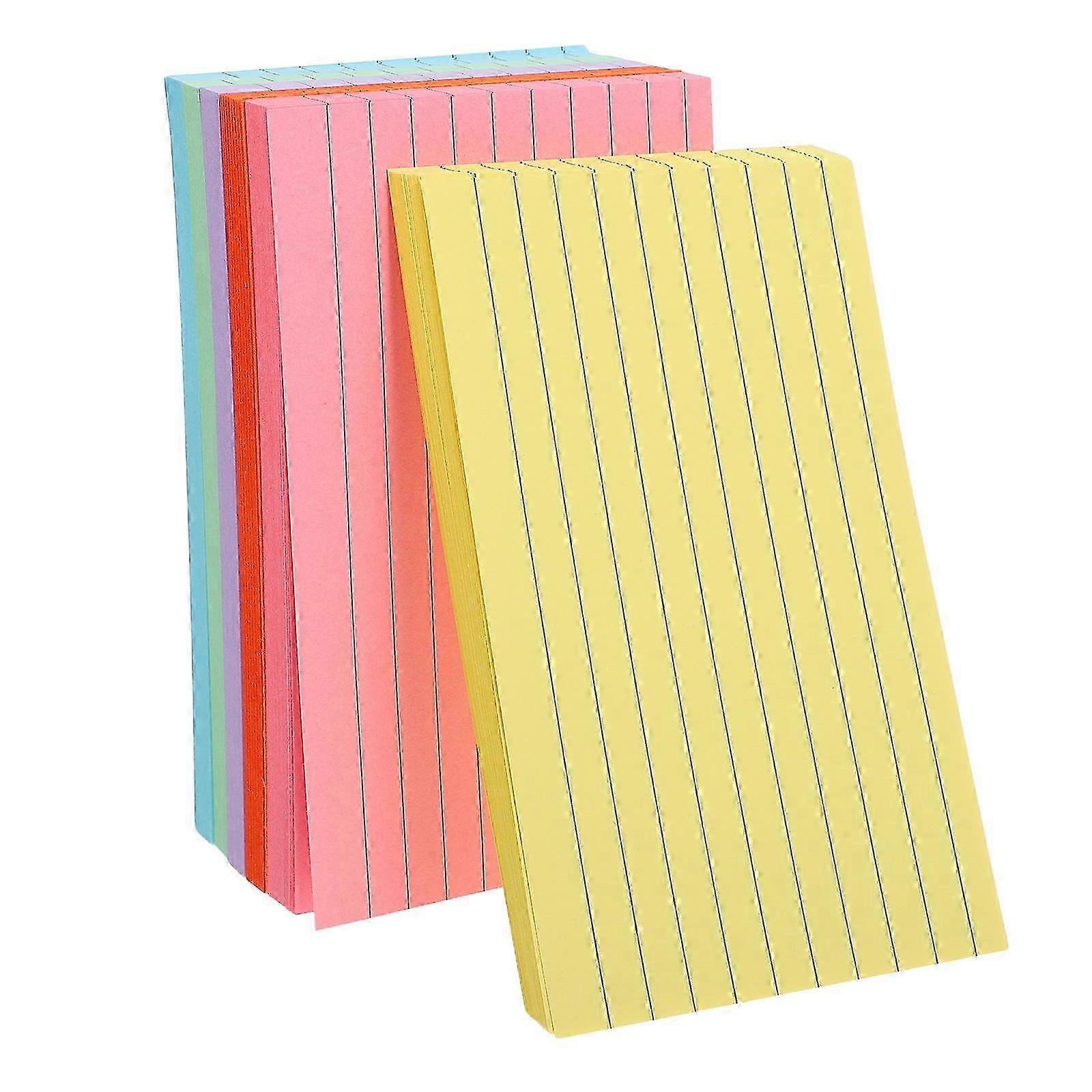 Assorted Colorful Index Cards Notepad for Record Management 300Pcs Pack