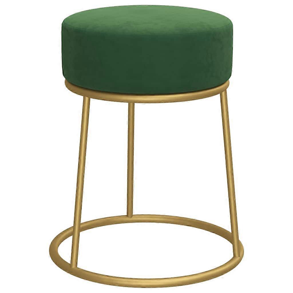 vidaXL Hocker rond fluweel groen 
