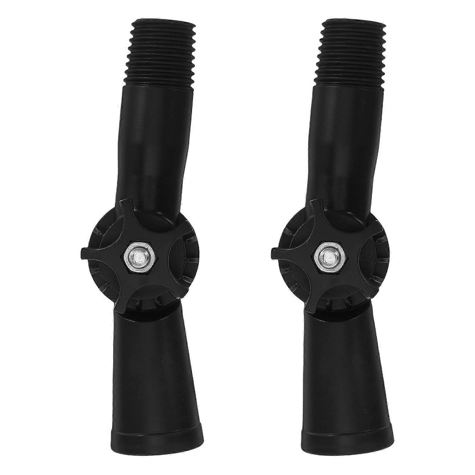 Extension Pole Adapter Set with Adjustable Angle Rotation and Threaded Tip for Cleaning Tools