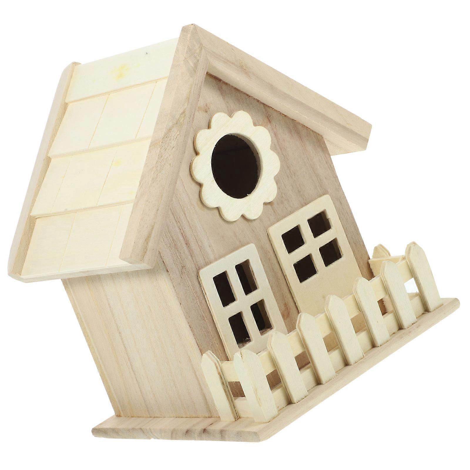 Wooden Bird House for Storage Use Practical Outdoor Use