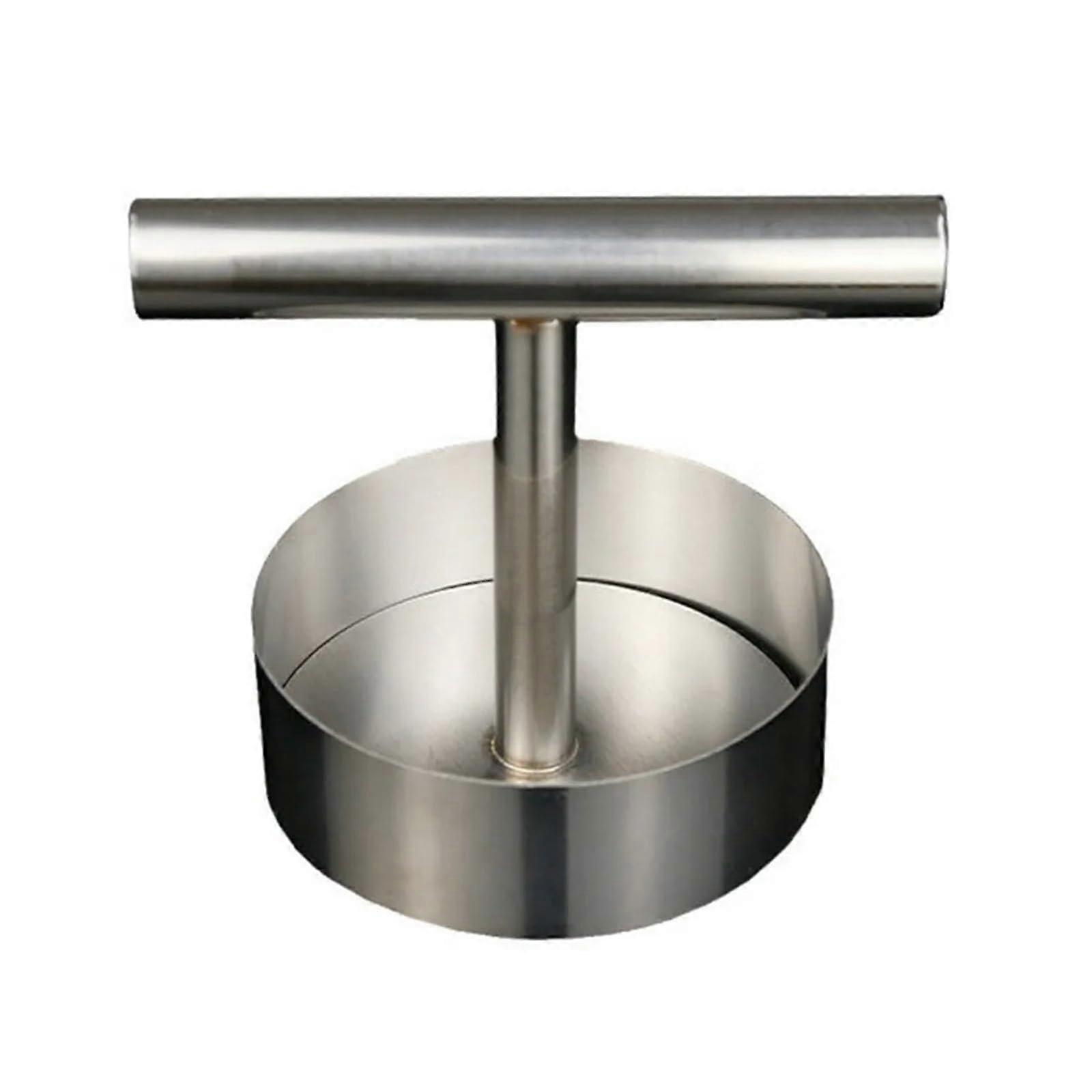 Adjustable Thickness Stainless Steel Hamburger Press for Consistent Patty Shape Manual Meat Maker