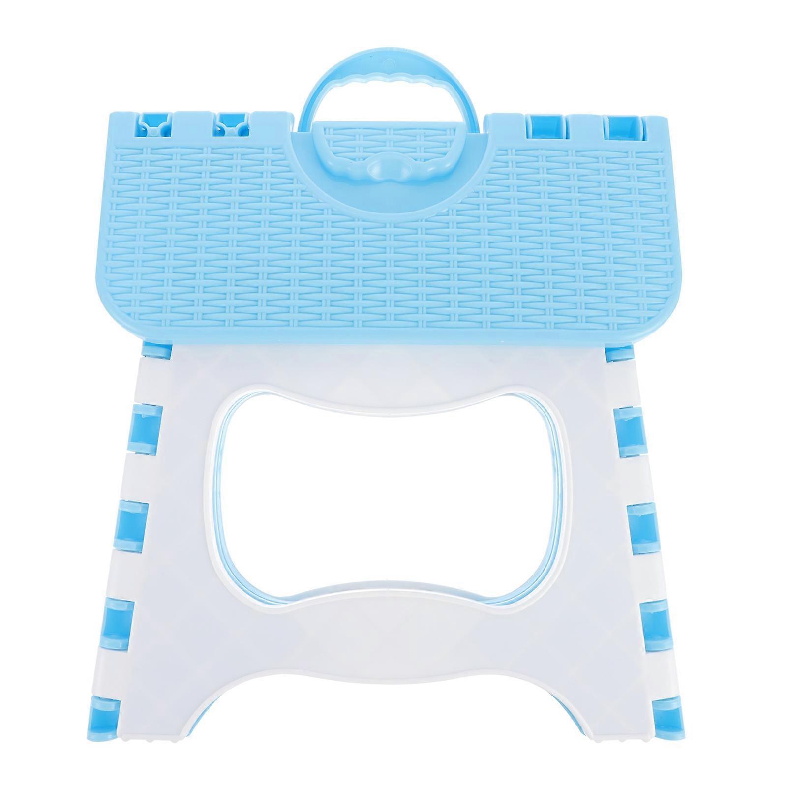 Blue Plastic Folding Step Stool for Outdoor Fishing
